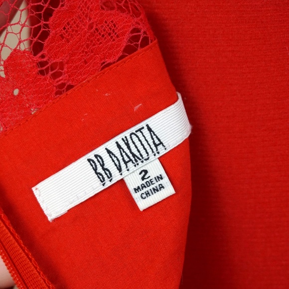 ModCloth (BB Dakota) "When the Night Comes" Red Lace Dress - Picture 12 of 14